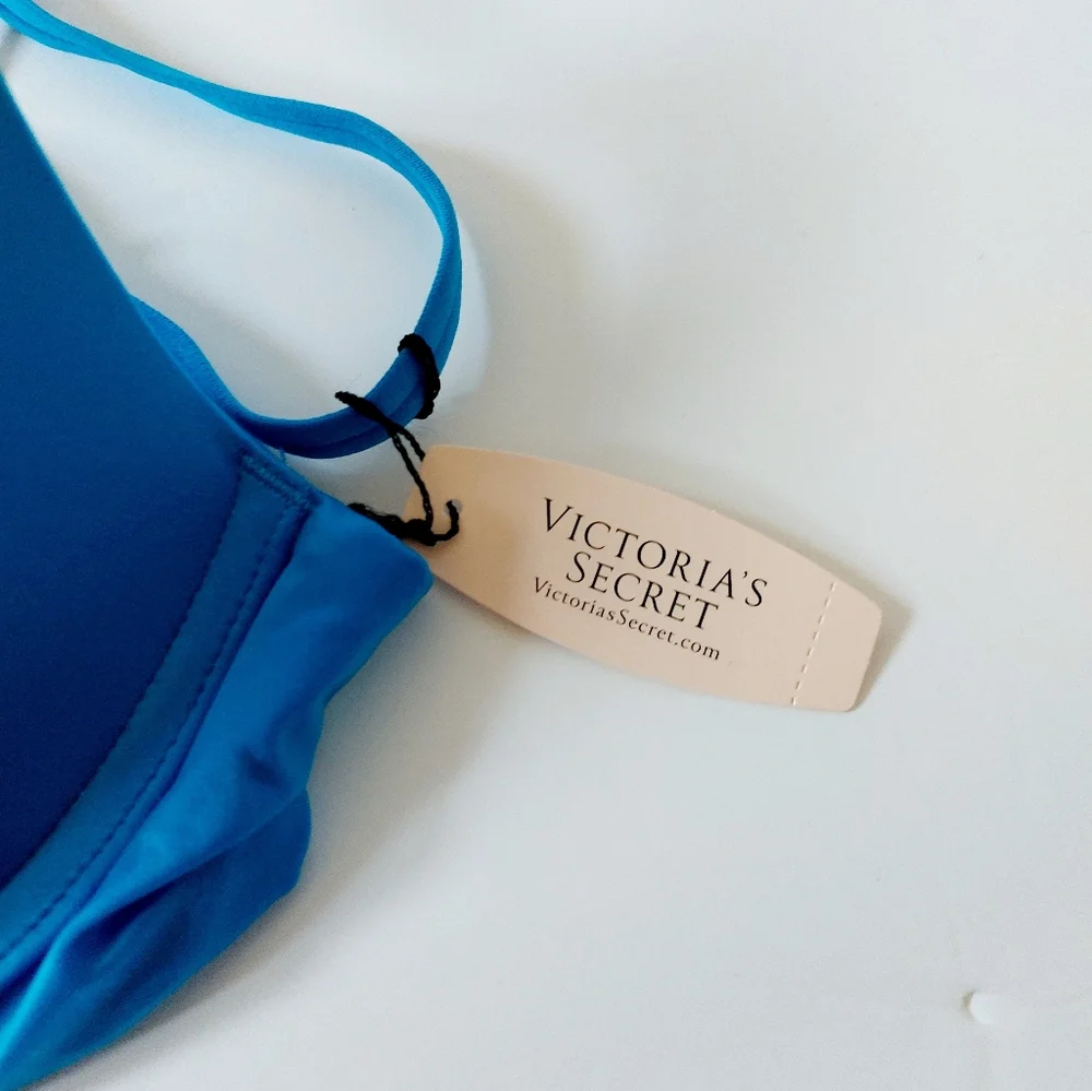 NWT Blue/Teal/Aqua Victoria Secret Very Sexy‎ Padded Pushup Bra 32B style 110374